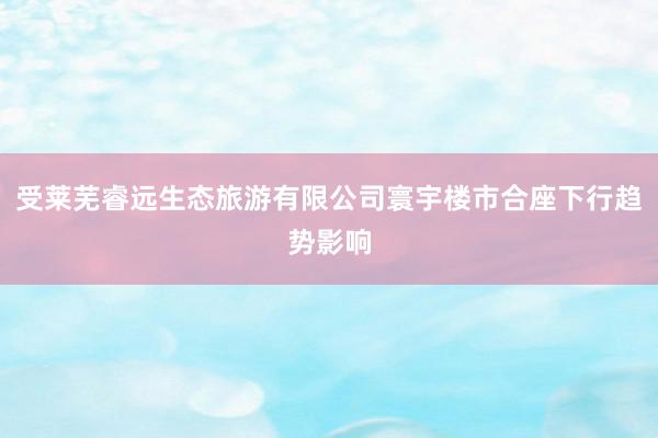 受莱芜睿远生态旅游有限公司寰宇楼市合座下行趋势影响